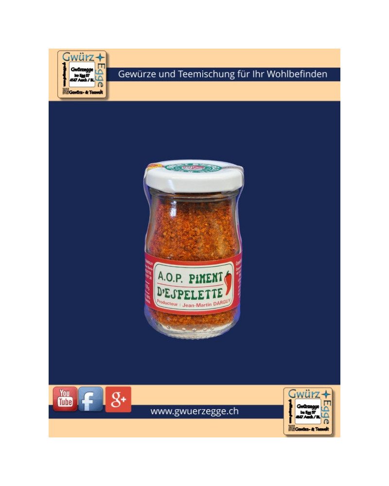 Chili Piment dÈspelette A.O.C. 50g