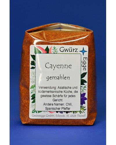 Cayenne gemahlen