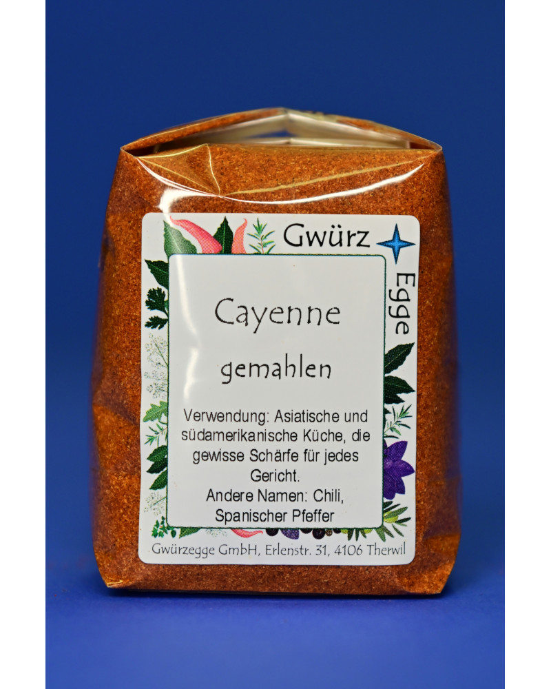 Cayenne gemahlen