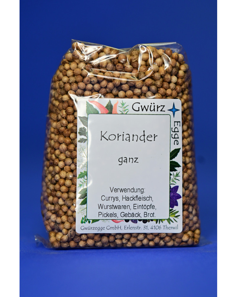Koriander ganz