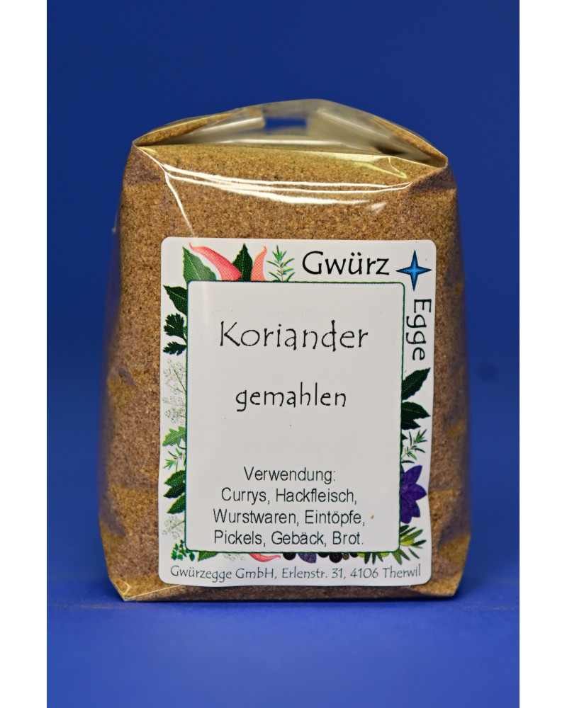 Koriander gemahlen