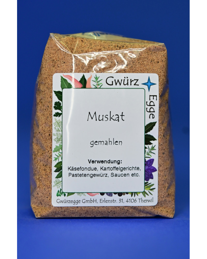 Muskat gemahlen