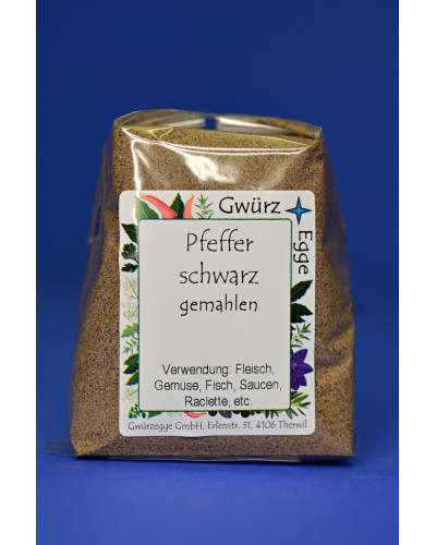 Pfeffer schwarz gemahlen 80gr