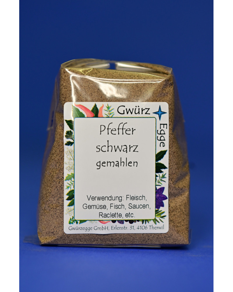 Pfeffer schwarz gemahlen 80gr