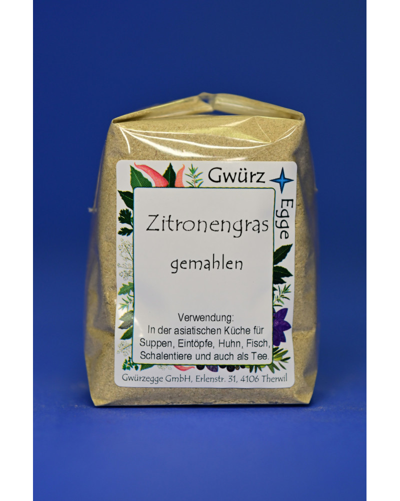 Zitronengras gemahlen