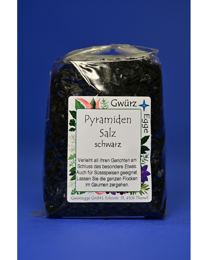 Pyramiden Salz schwarz aus Zypern Säckli
