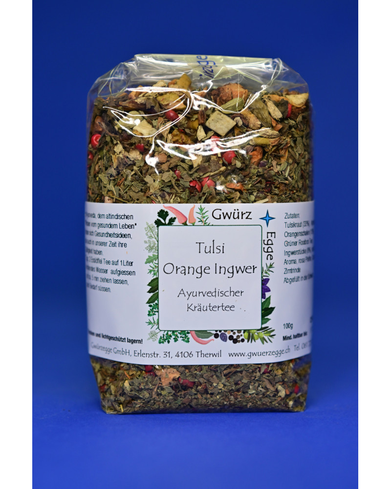 Tulsi Orange Ingwer Ayurved.-Kr. 100gr