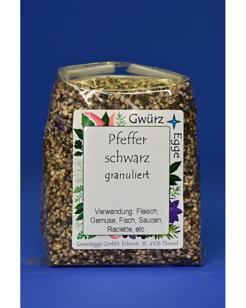 Pfeffer schwarz granuliert 90gr
